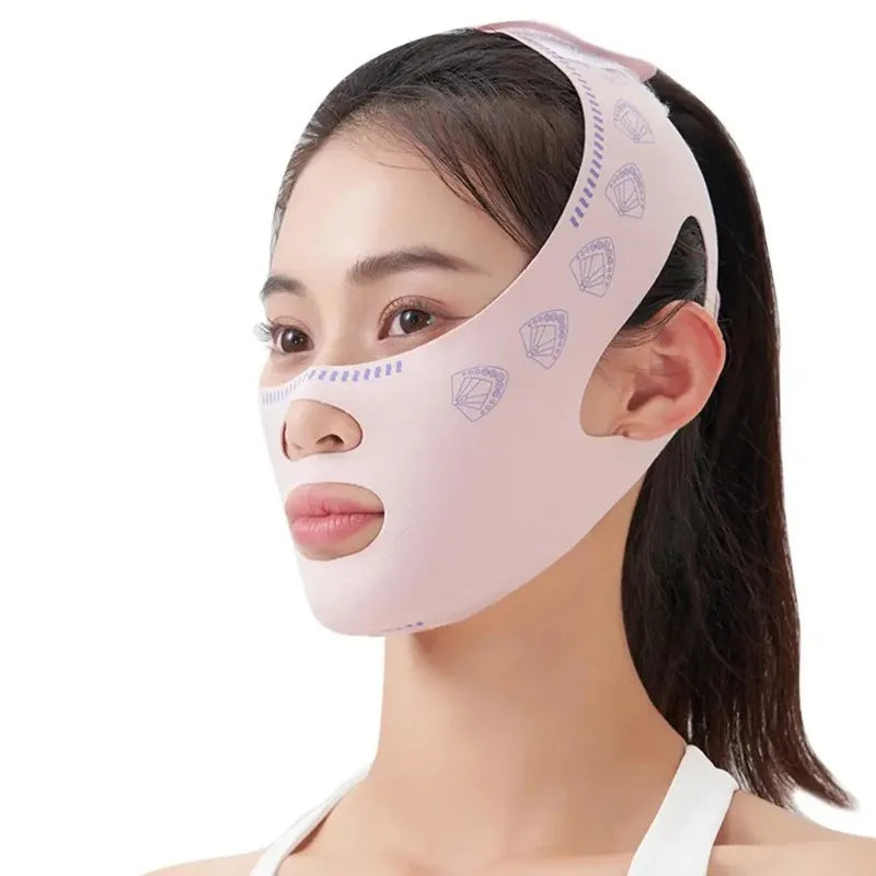 Reusable Adjustable Night Facial Wrap for Sleep Comfort and Contouring