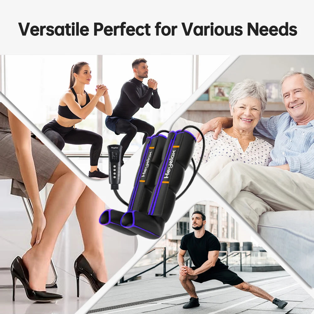 Heyelax Leg Massager Compression Boots For Circulation And Pain Relief