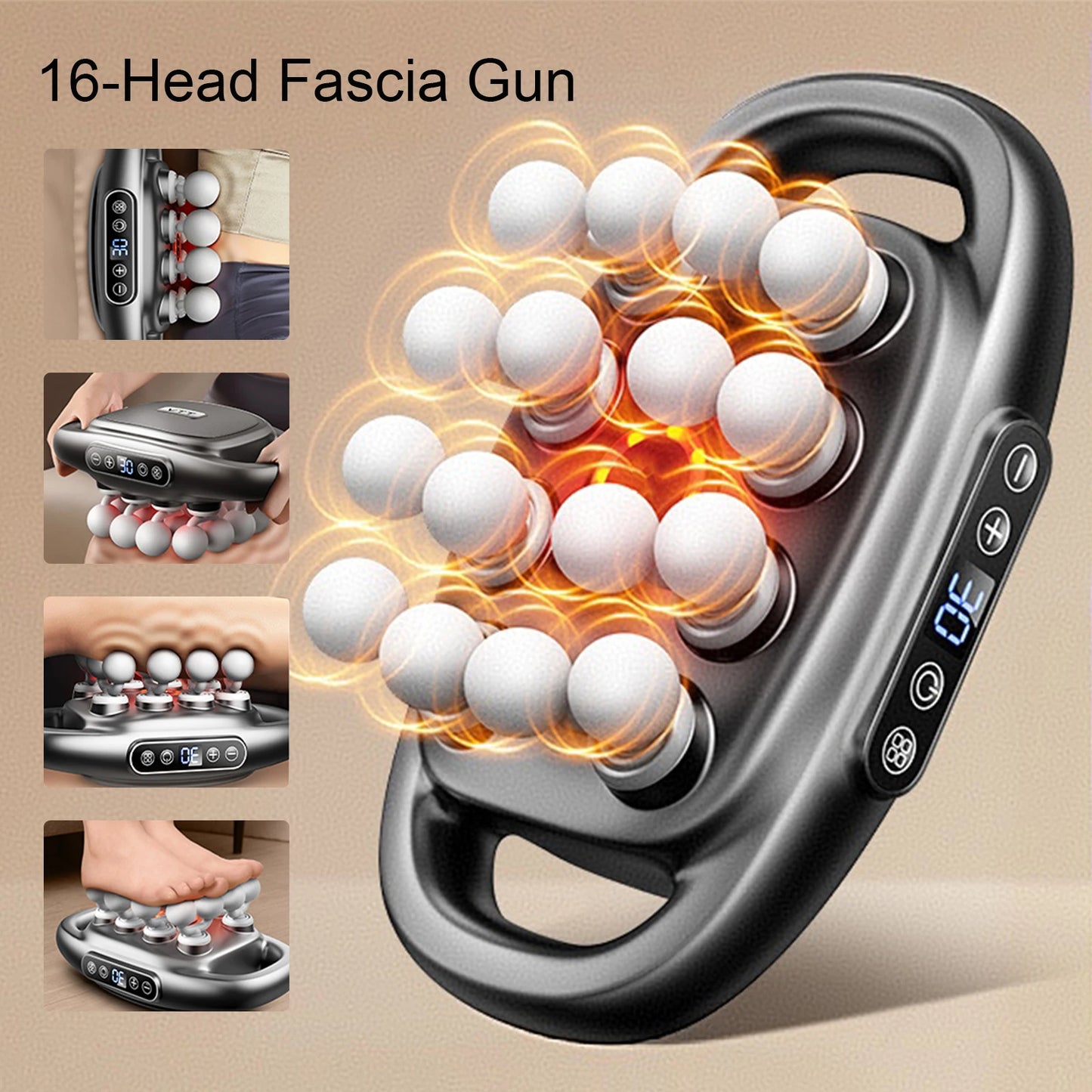 Foreverlily Fascia Gun High-Frequency Body Massage Massager