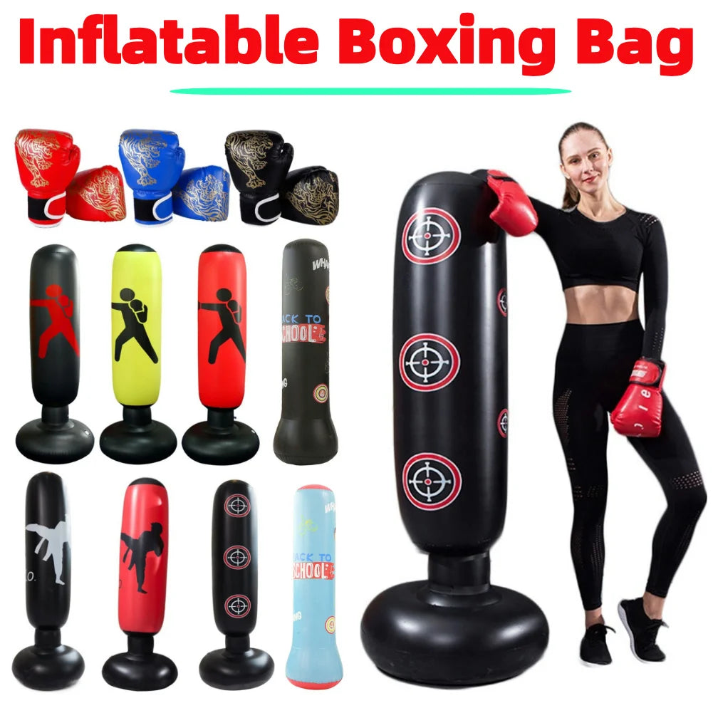 Inflatable Boxing Bag For Kids And Adults Training And Fitness