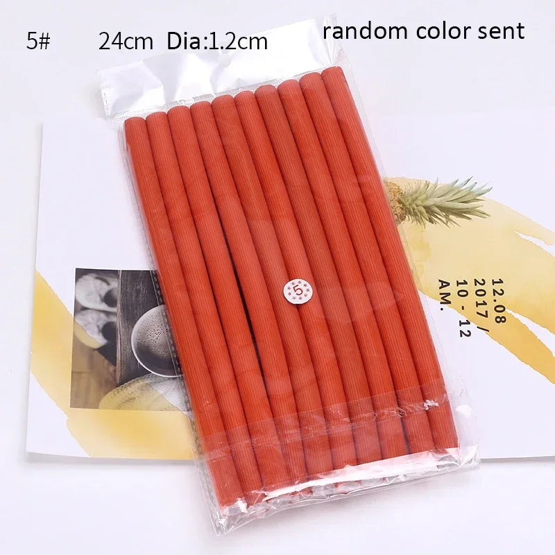 Soft Foam Flexi Rollers 10Pcs Heatless Bendy Hair Curlers