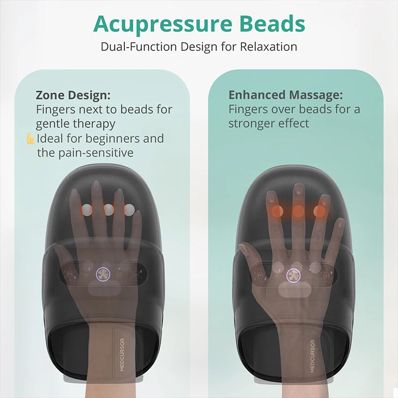 Medcursor Wireless Hand Massager With Air Compression Palm Acupoint Arthritis