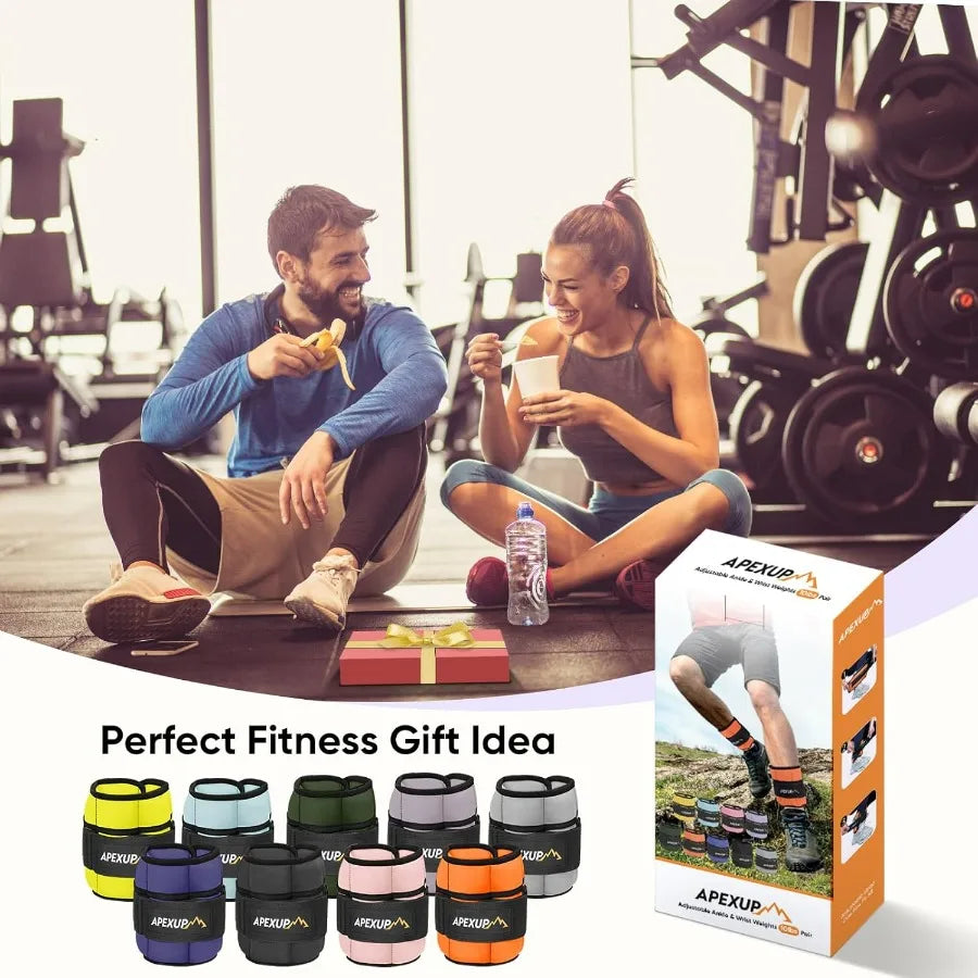 LISM Adjustable Ankle Weights For Women And Men Strength Training