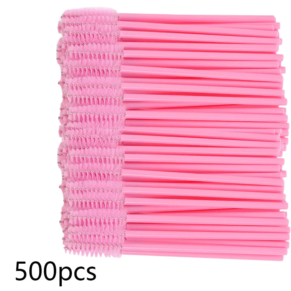 Disposable Lip Eyelash Eyebrow Brush Set 500 Pieces