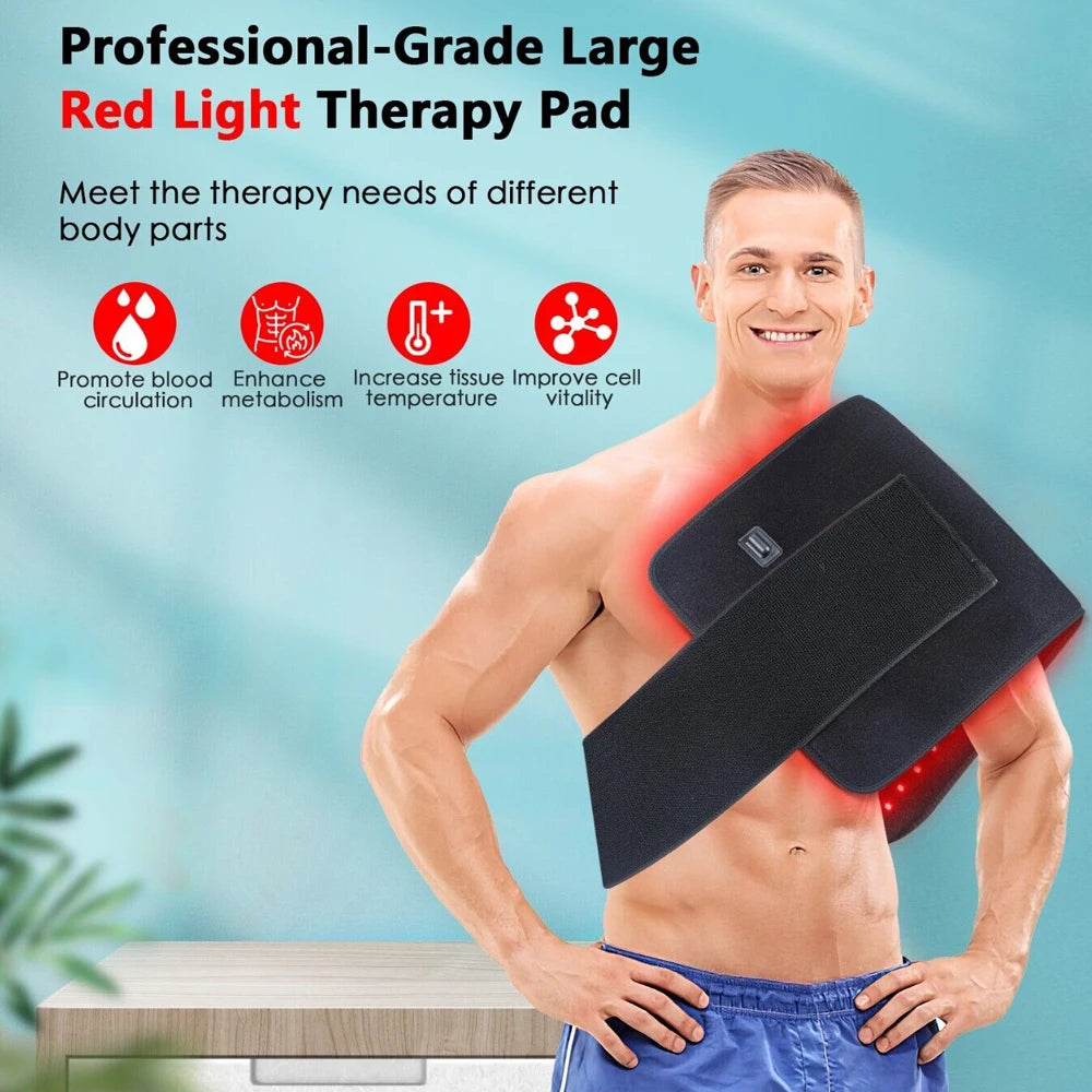 Red Light Therapy Pad Infrared LED Back Massager Belt