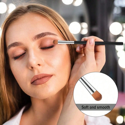 3 Pack Professional Eye Makeup Tools Flat Concealer Brush And Blending Brush Set