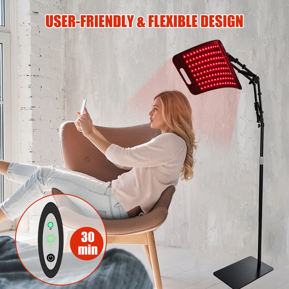 Near Infrared Light Therapy Panel 660nm 850nm Adjustable Stand