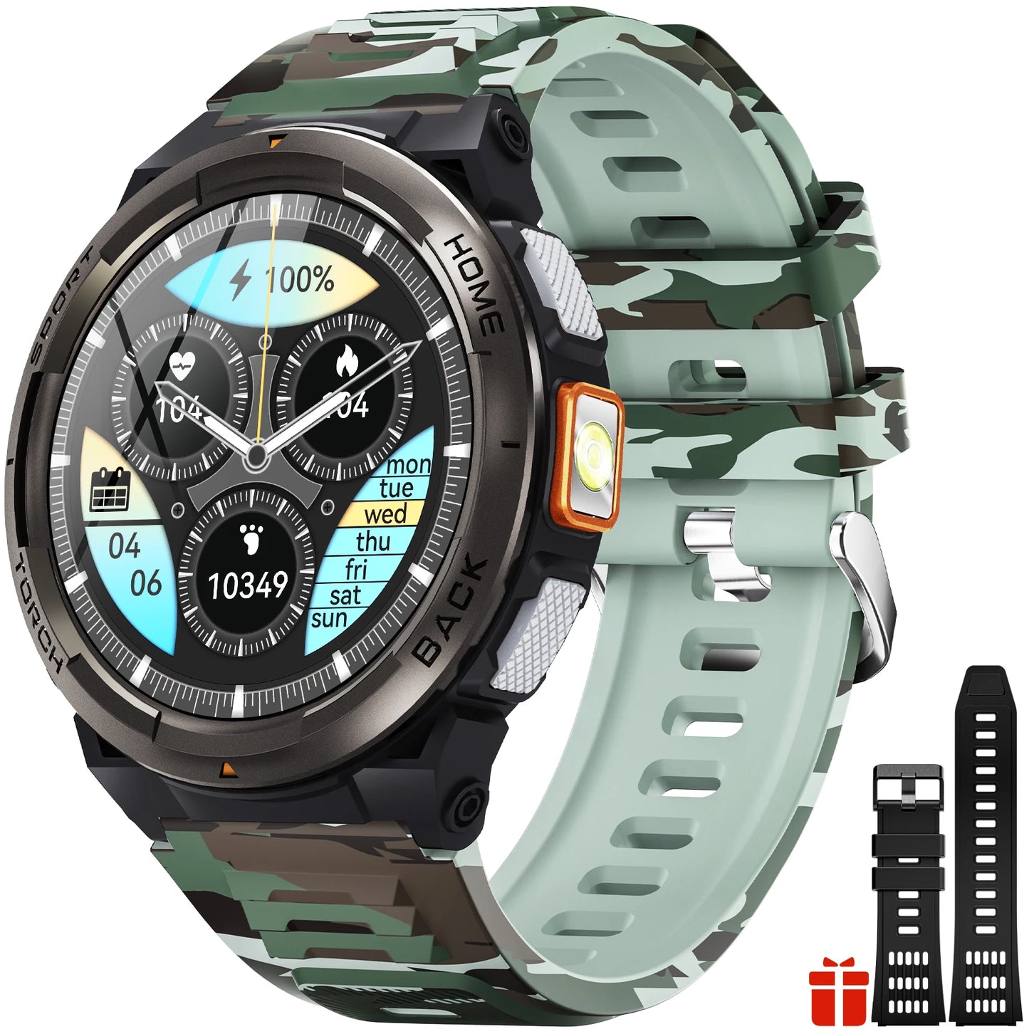 EIGIIS KE5 Smart Watch 3ATM Waterproof Compass Altimeter Barometer