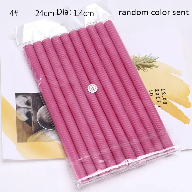 Soft Foam Flexi Rollers 10Pcs Heatless Bendy Hair Curlers