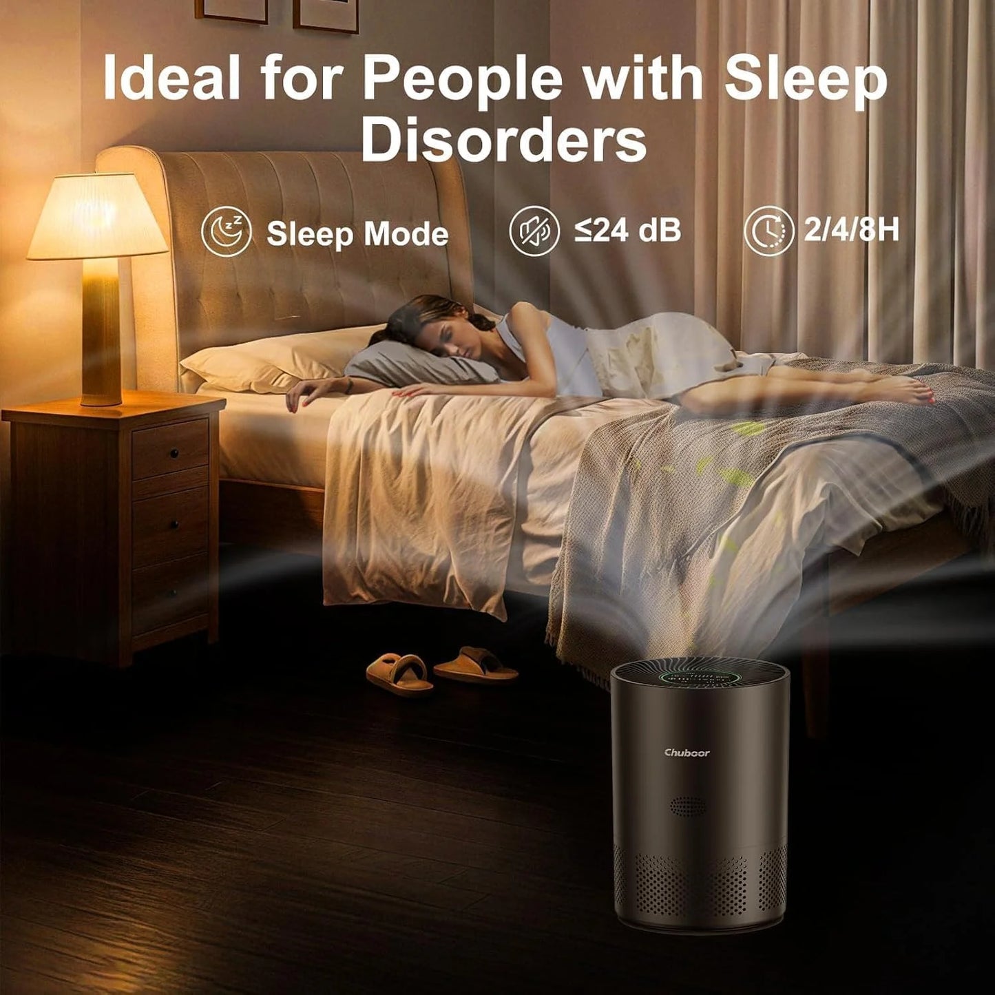 Chuboor H13 True HEPA Air Purifier For Home Dust Odors