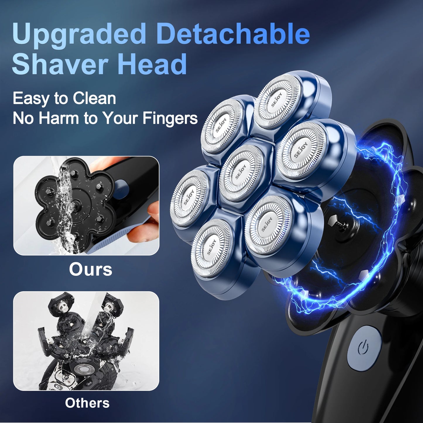 Sejoy 6 In 1 7D Shaver Electric Razor Grooming Kit