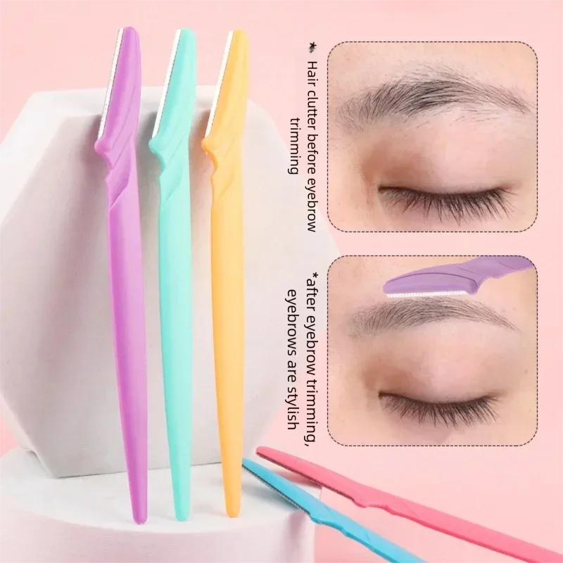 3 Piece Eyebrow Trimmer Set Safe Razor for Eyebrow Shaping