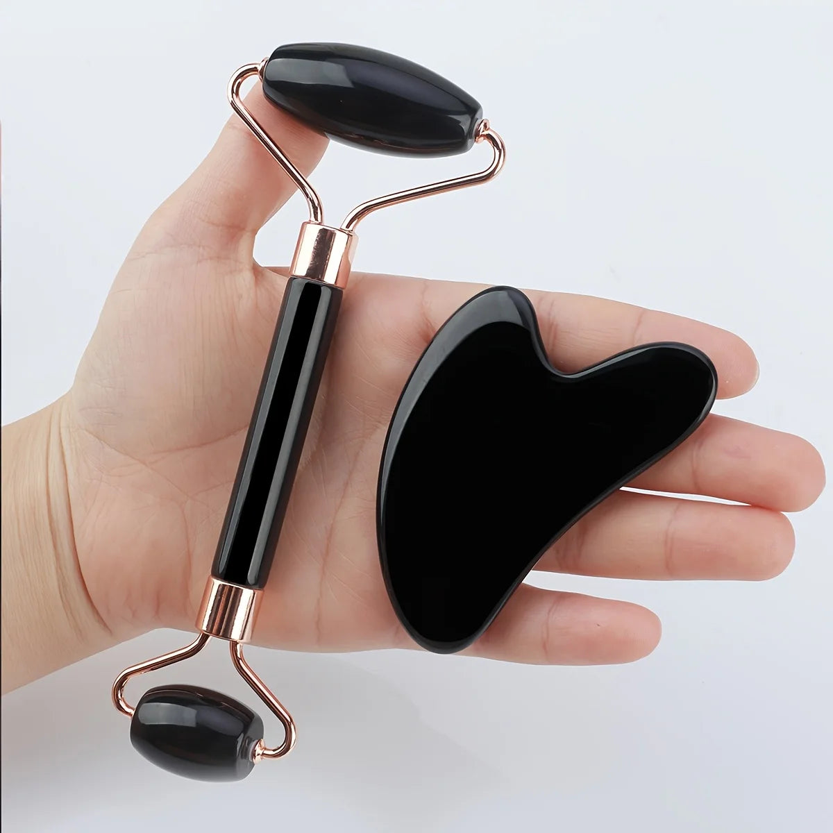 Ice Face Roller Gua Sha Tool Set Portable Facial Massage Skin Care Accessory