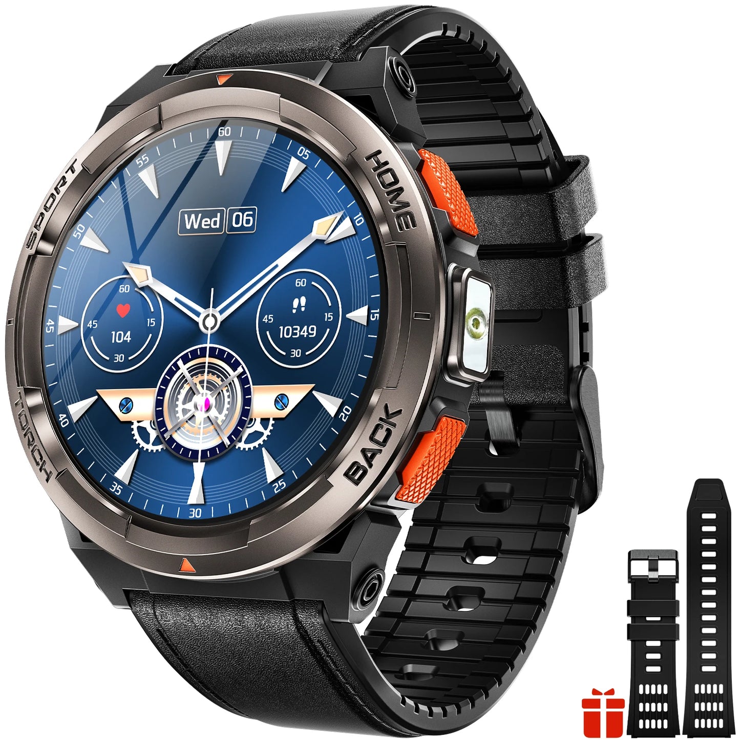 EIGIIS KE5 Smart Watch 3ATM Waterproof Compass Altimeter Barometer