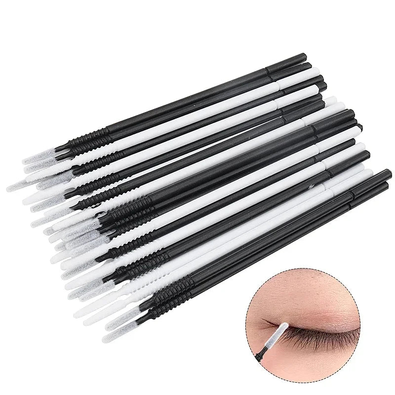 Disposable Spiral Mascara Brushes Microbrush Applicators Lash Extensions