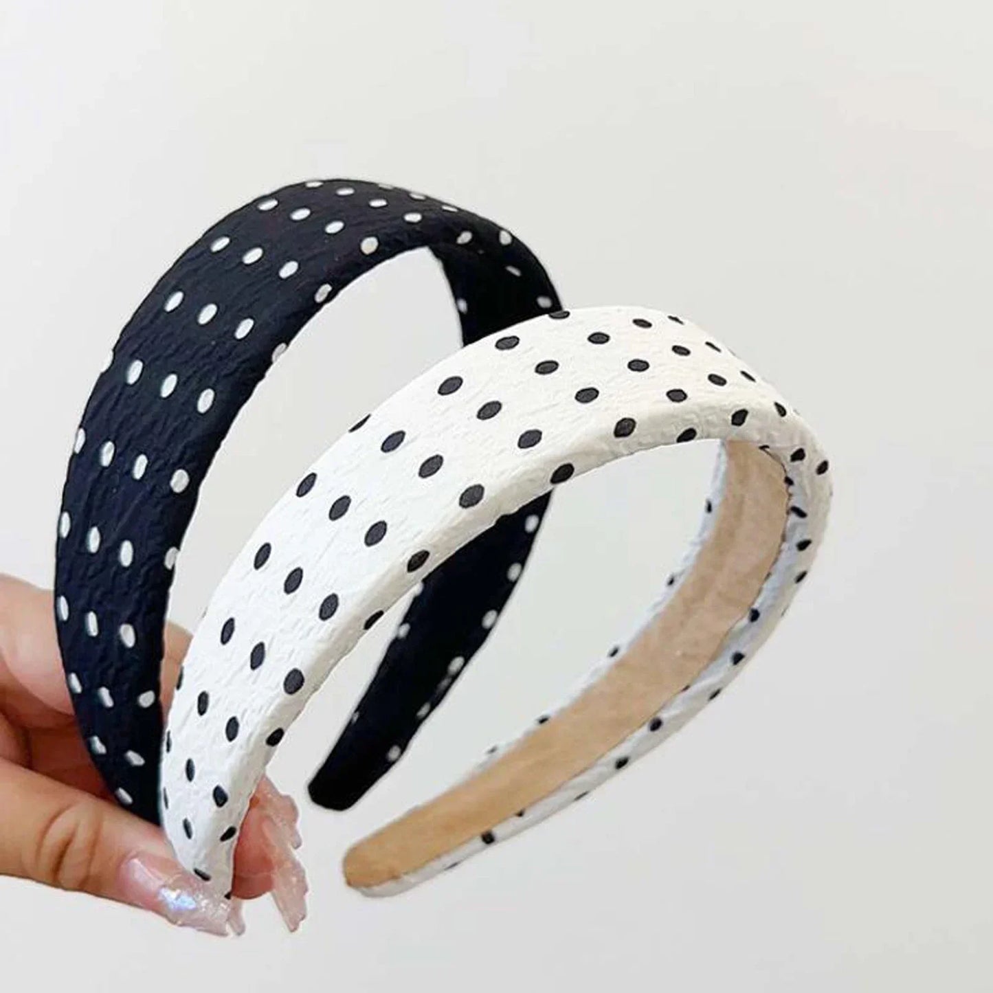 Proly New Fashion Headband For Women Dot Pattern Hairband Summer