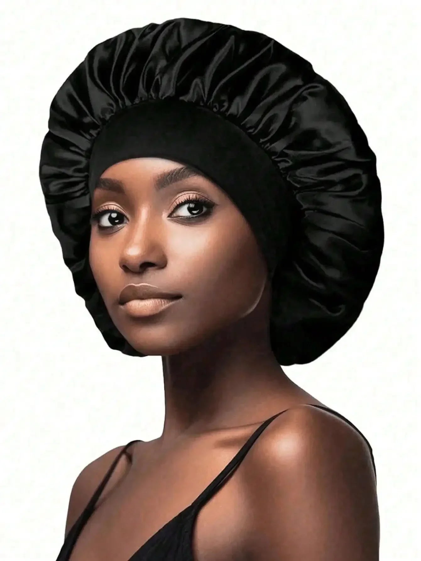 Pure Silk Sleep Cap Set For Women With Elastic Band