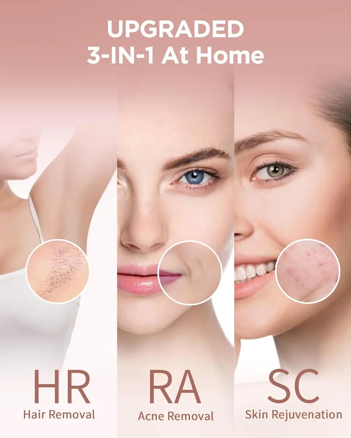 JOOYEE IPL Hair Removal Epilator for Face and Body