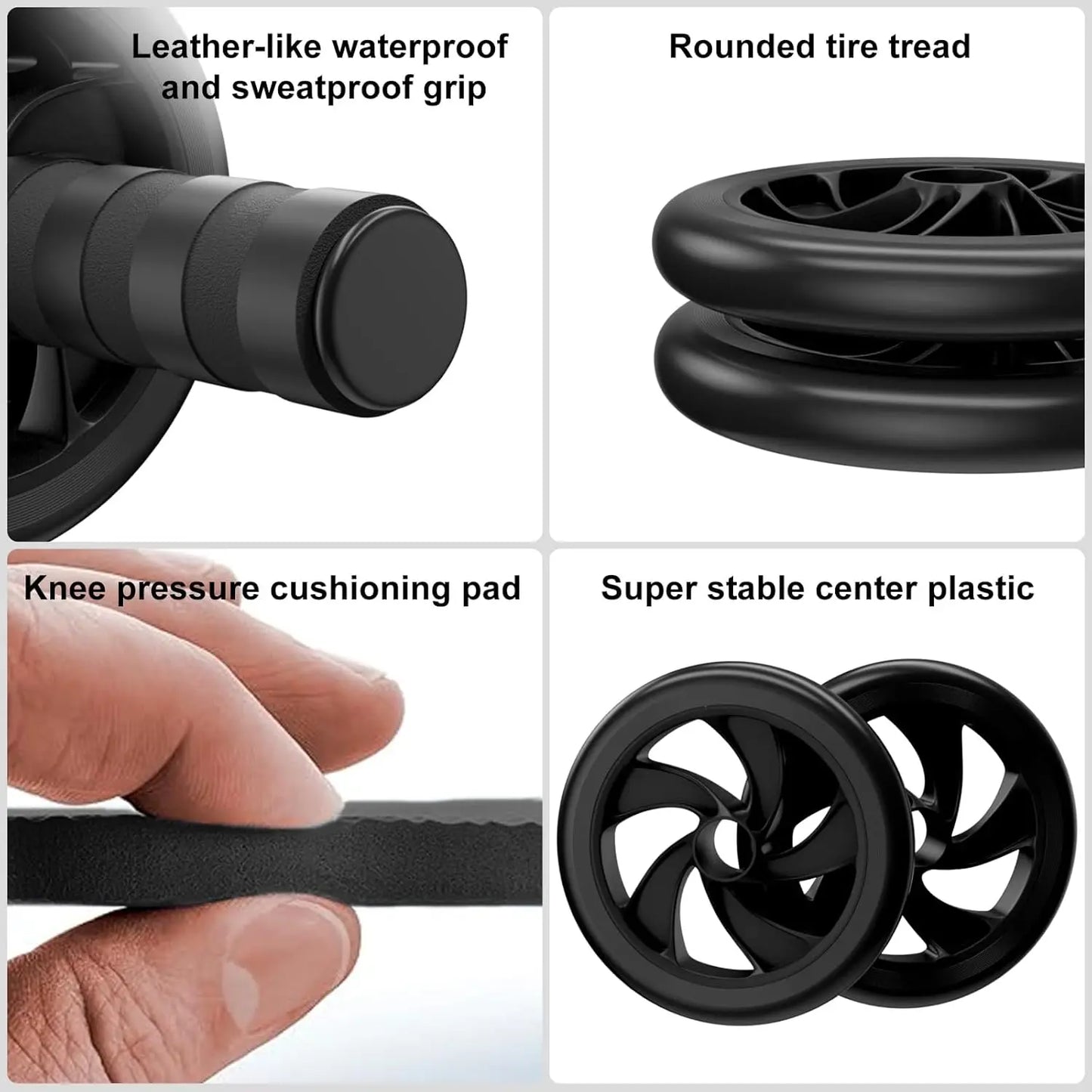 Dual Wheel Ab Roller For Core Strength And Abs Training