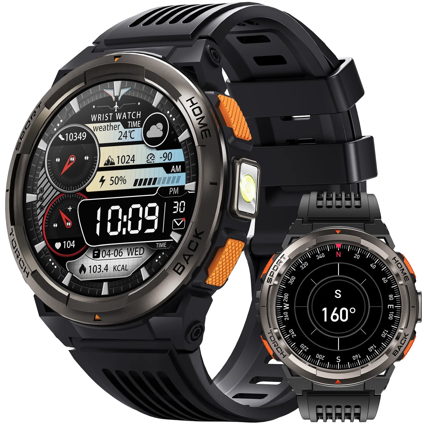 EIGIIS KE5 Smart Watch 3ATM Waterproof Compass Altimeter Barometer