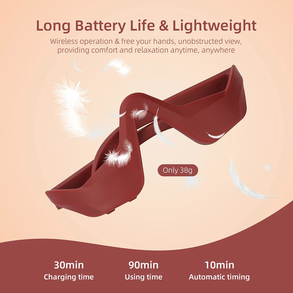 Foreverlily Eye Massager Under Eye Glasses EMS Relief