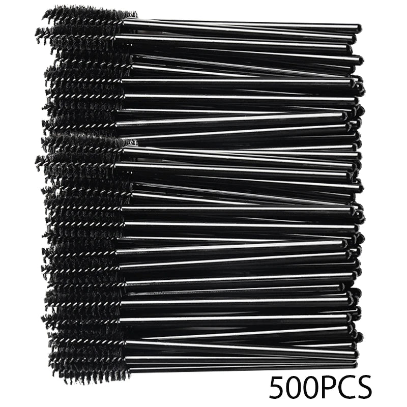 Disposable Lip Eyelash Eyebrow Brush Set 500 Pieces