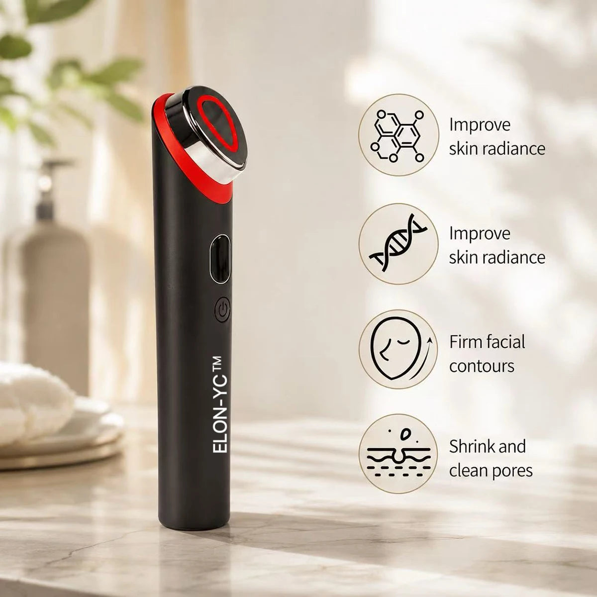 7 Colors EMS Face Massager Microcurrent Beauty Device For Skin