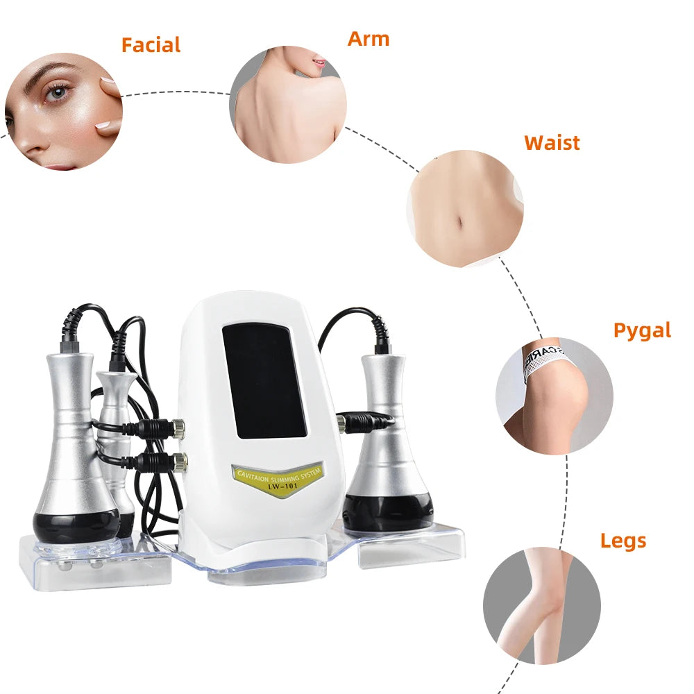 Missheart 3in1 Slimming Massage Cavitation Machine Facial Body Tightening