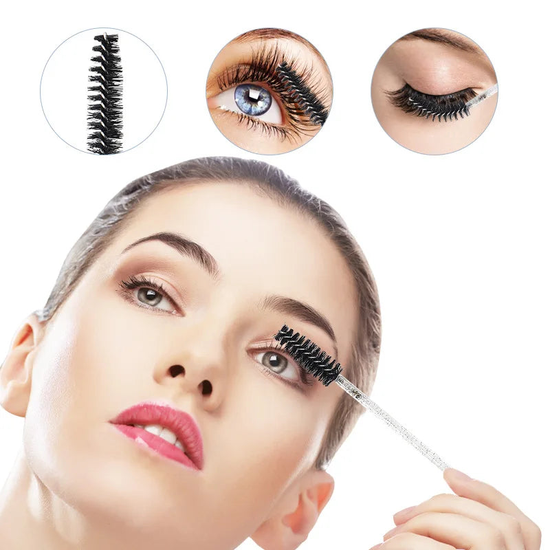 Disposable Lip Eyelash Eyebrow Brush Set 500 Pieces