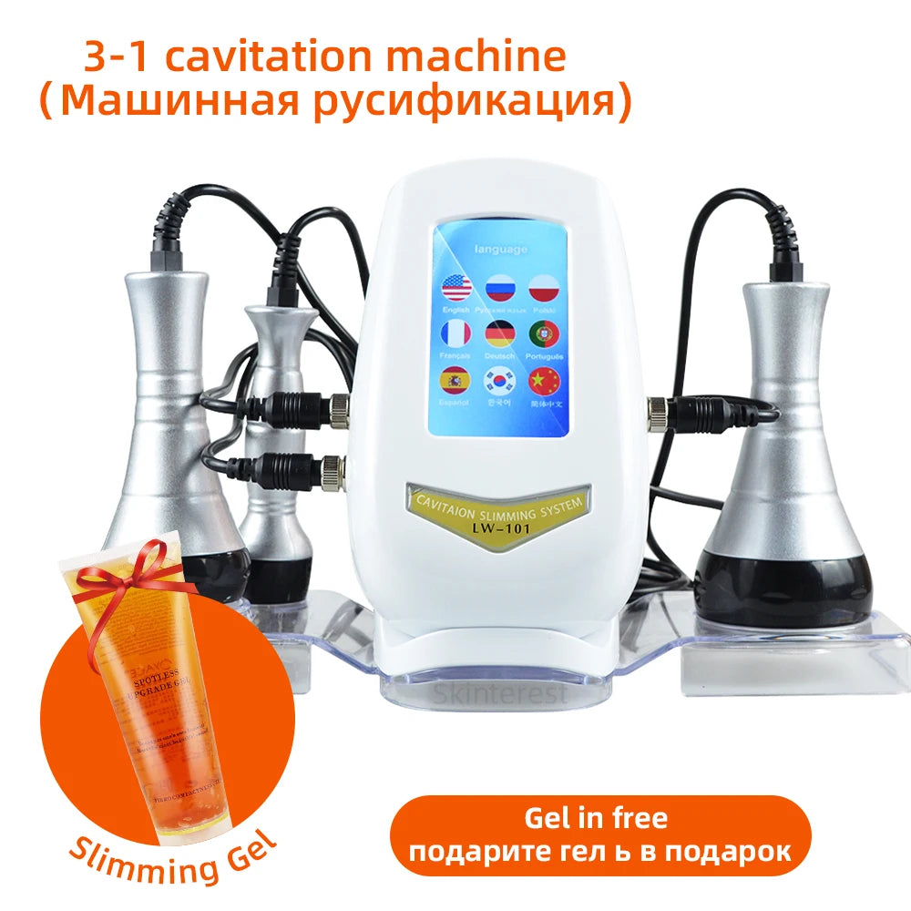 Missheart 3in1 Slimming Massage Cavitation Machine Facial Body Tightening