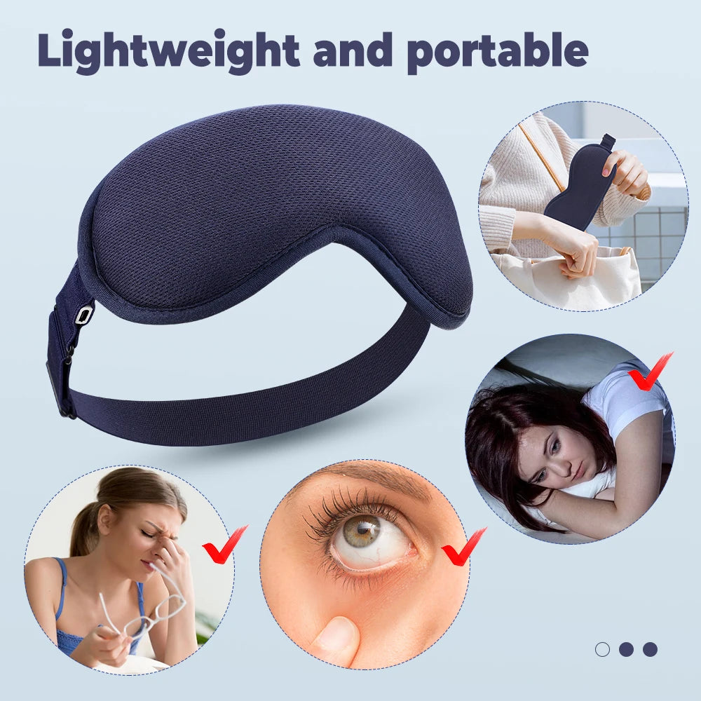 Moajaza Steam Eye Mask Massage With 3 Level Hot Compress and 6 Level Vibration