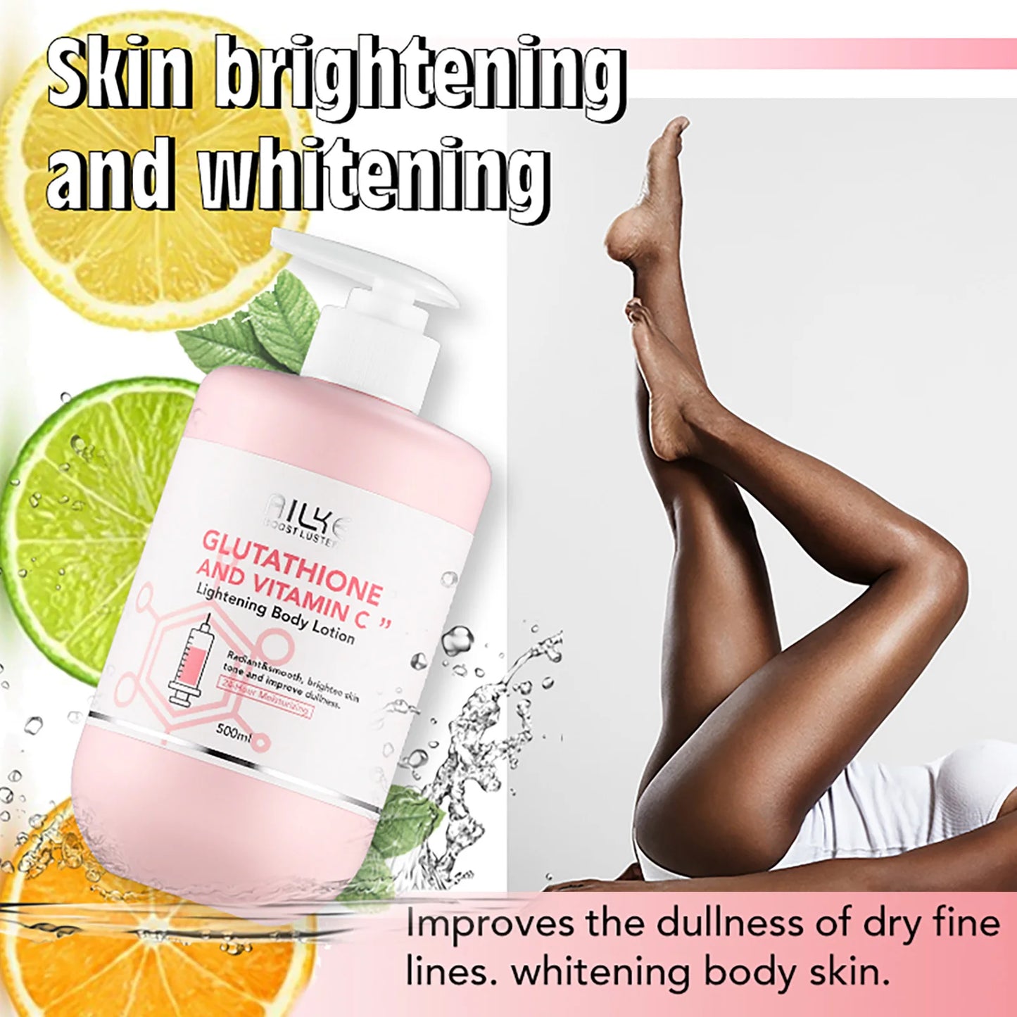 AILKE Vitamin C Glutathione Brightening Body Lotion for Even Skin