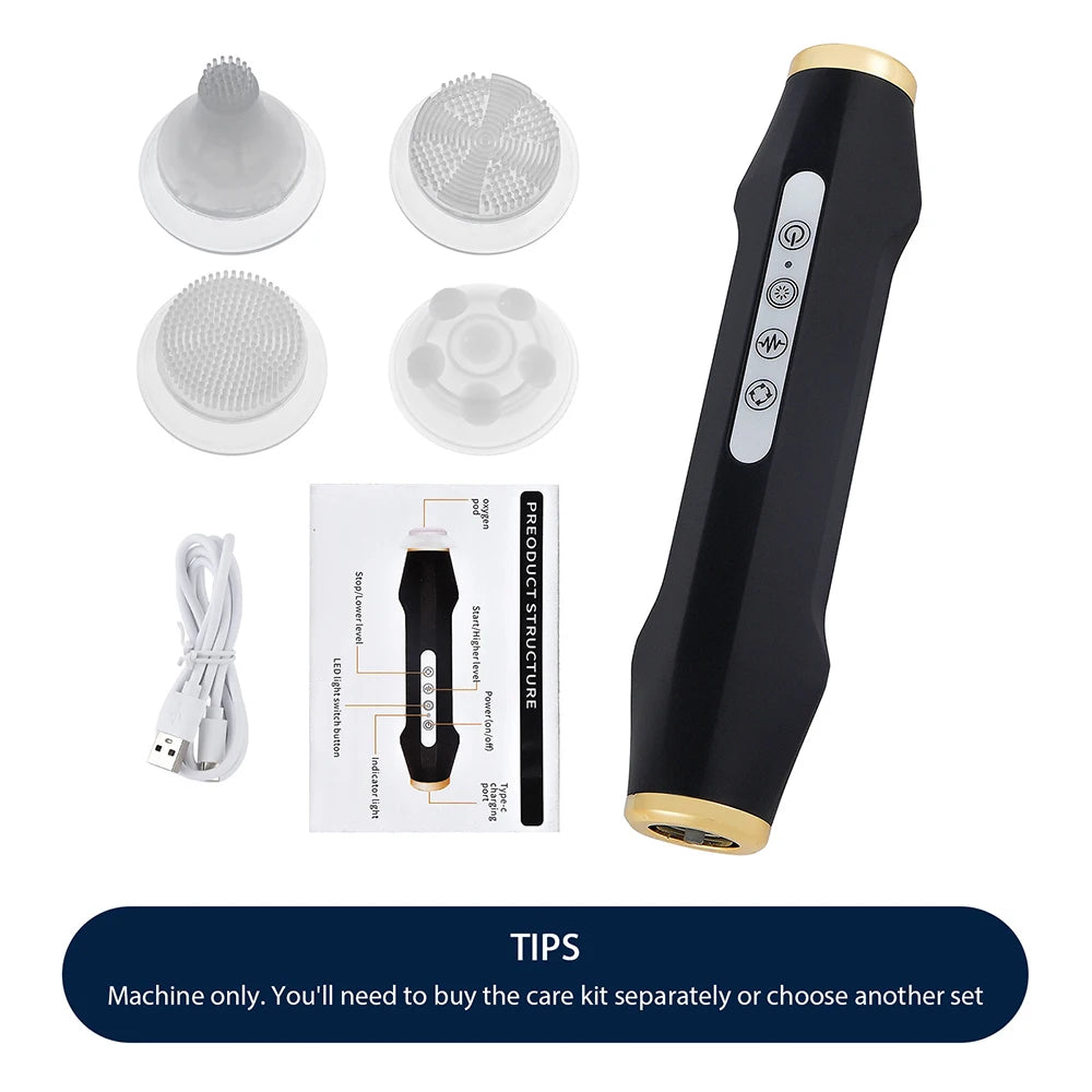 Foreverlily CO2 Bubble Facial Machine Portable Oxygen Spa Device