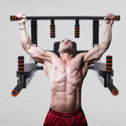 Pull Up Bar And Dip Station Home Gym Equipment 200kg