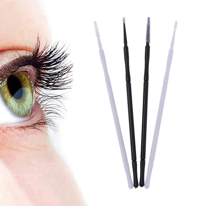 Disposable Micro Brush Applicators For Eyelash Extensions 100 Pcs