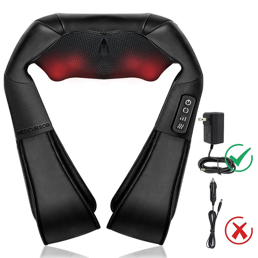 Medcursor Shiatsu Neck And Shoulder Massager With Heated Deep Kneading