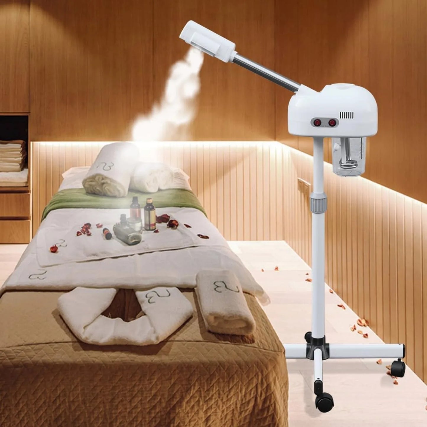Bymaocar 360 Degree Rotating Nozzle Facial Steamer For Beauty Salon