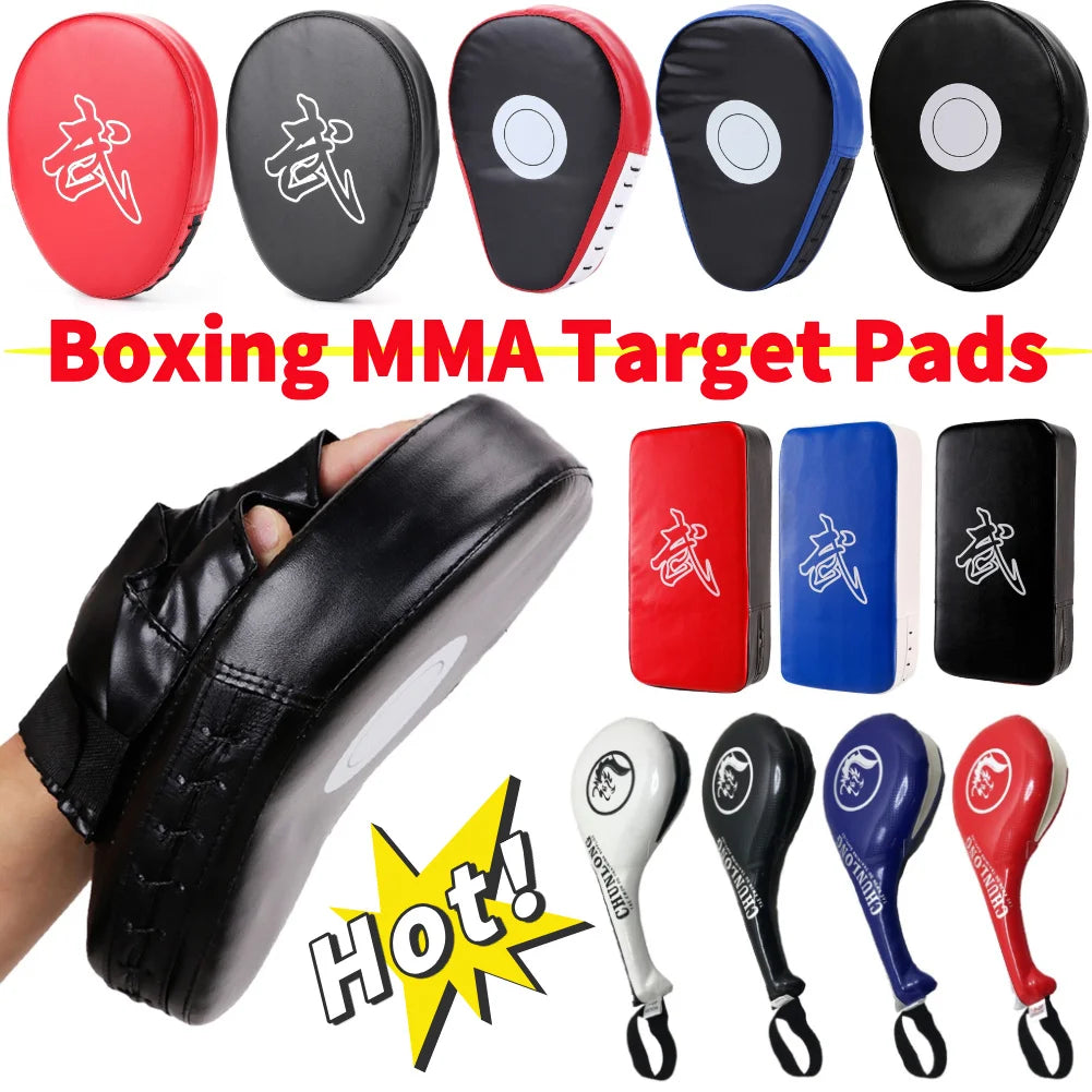 PU Leather Curved Boxing Hand Target For Martial Arts Training