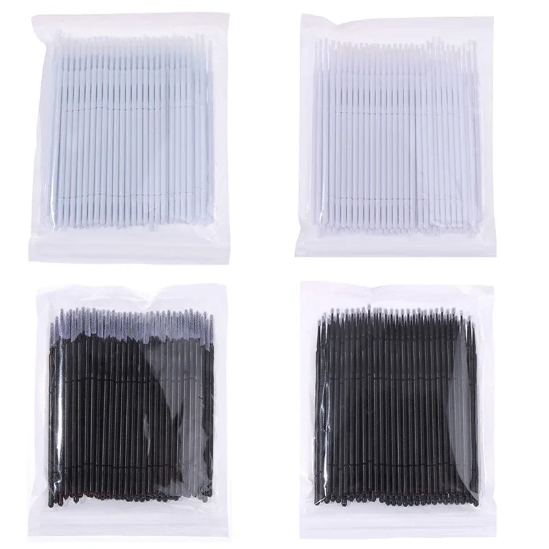 Disposable Micro Brush Applicators For Eyelash Extensions 100 Pcs