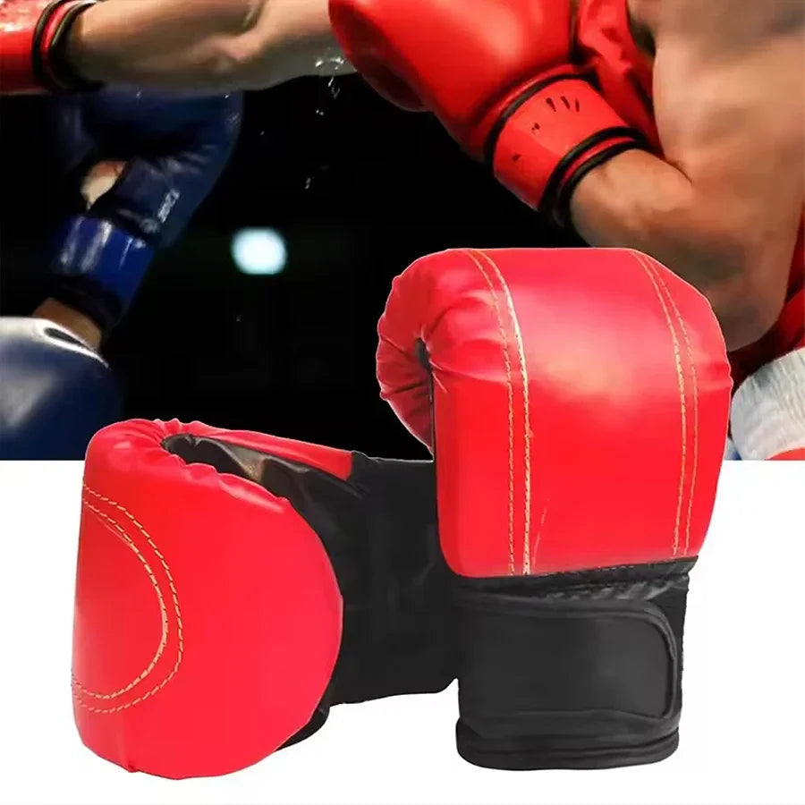 Unisex Boxing Gloves For Training Leather Mitts Men Women