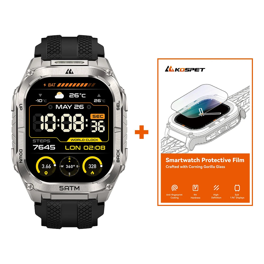 Kospet Tank M4C GPS Smartwatch Men Military Grade Waterproof
