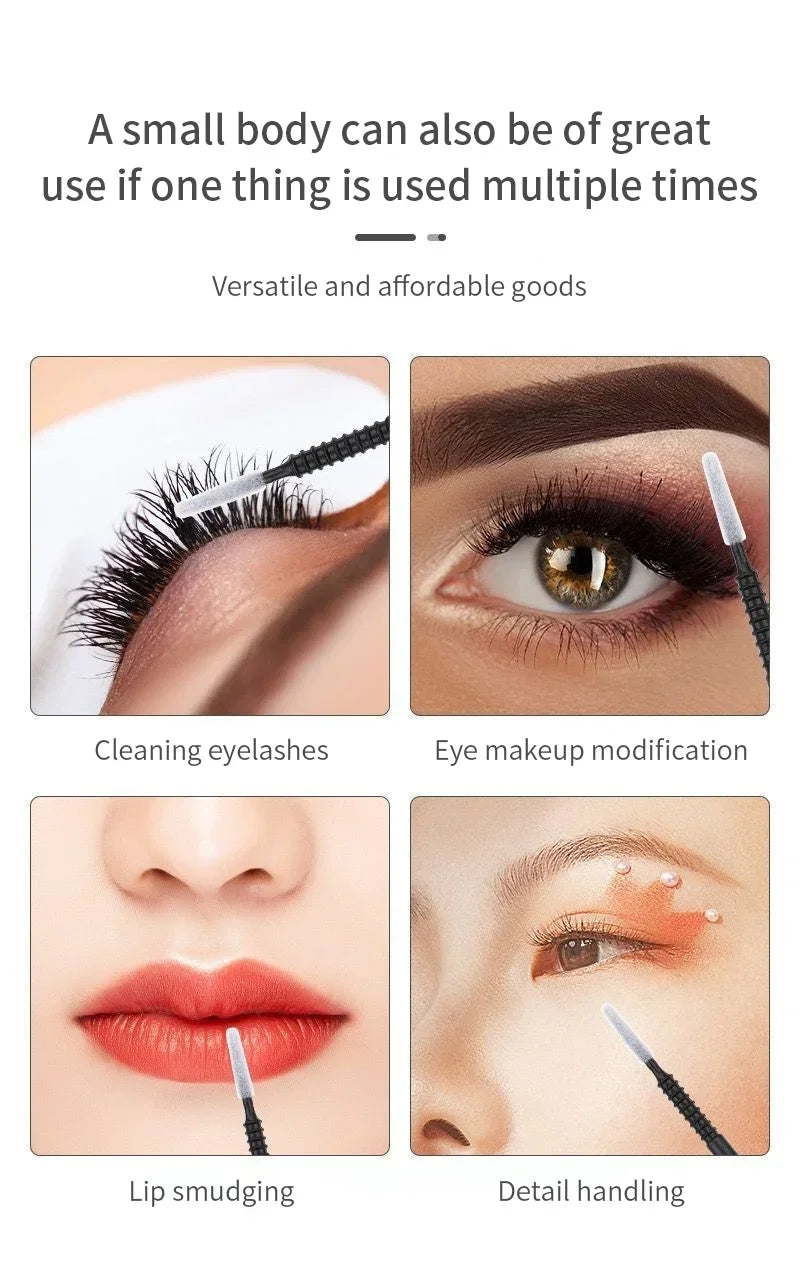 Disposable Spiral Mascara Brushes Microbrush Applicators Lash Extensions