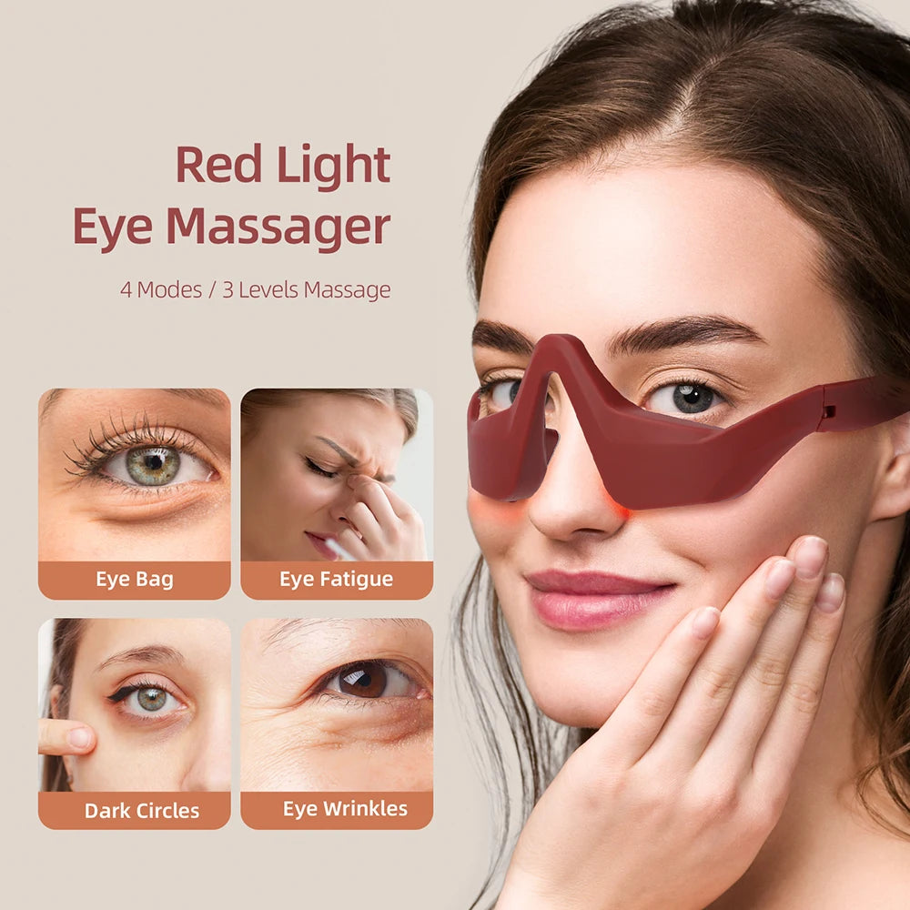 Foreverlily Eye Massager Under Eye Glasses EMS Relief
