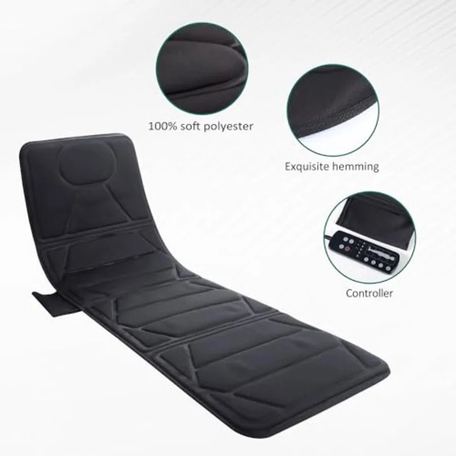Massage Mat With Heat Back Pad 10 Motors Mattress Pad