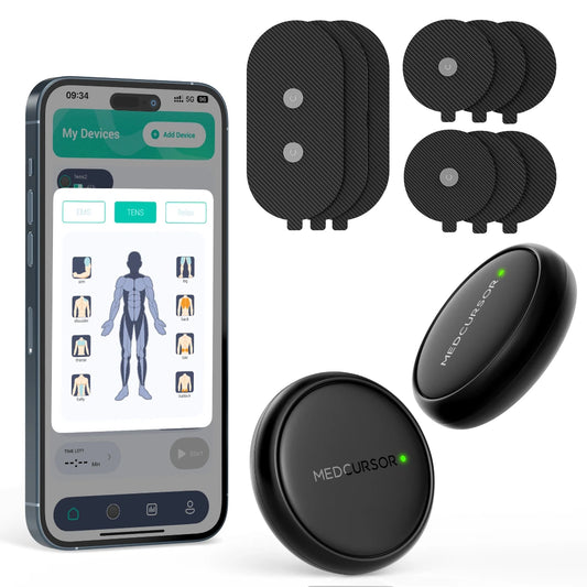 3-In-1 TENS EMS Unit Wireless App Controlled Muscle Stimulator