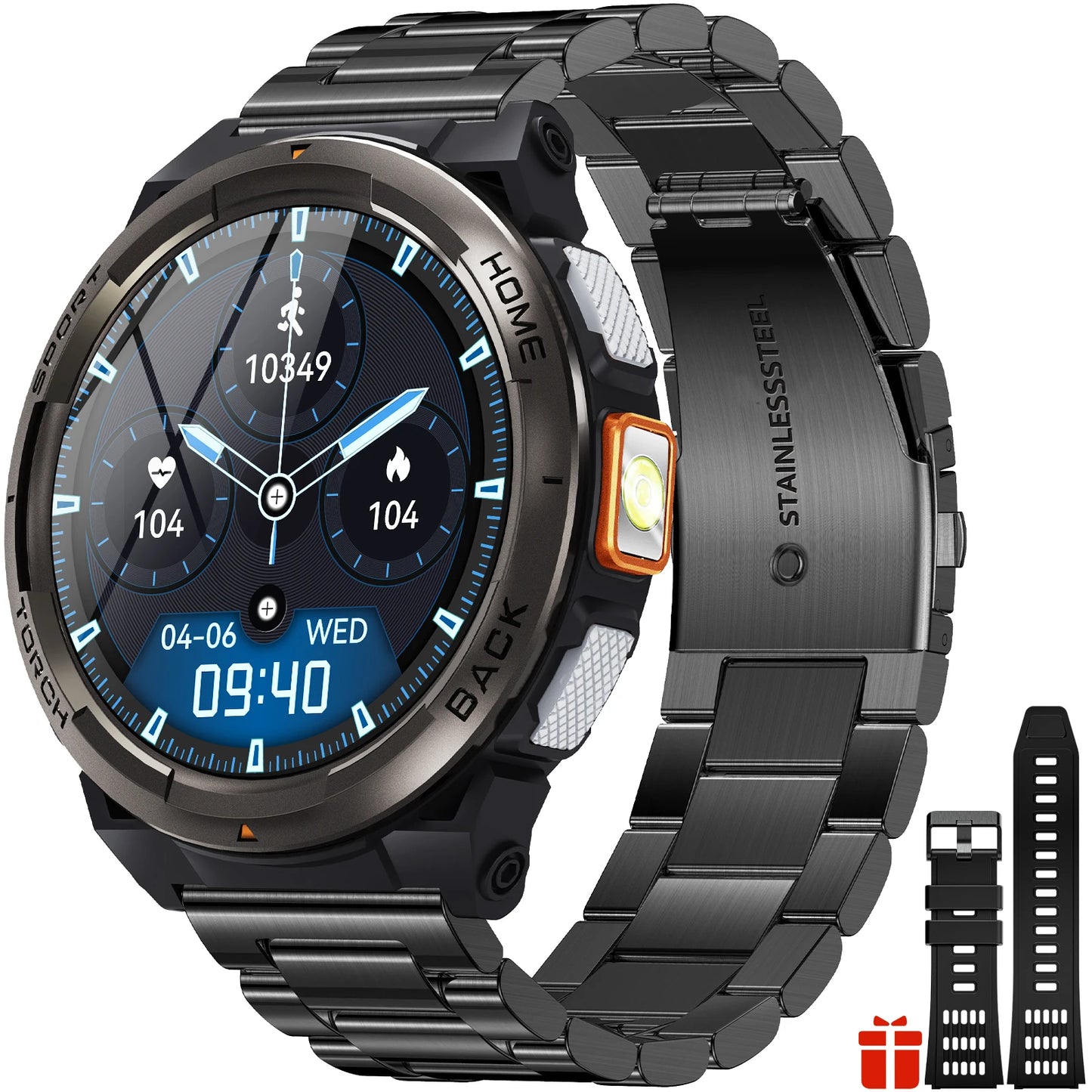 EIGIIS KE5 Smart Watch 3ATM Waterproof Compass Altimeter Barometer