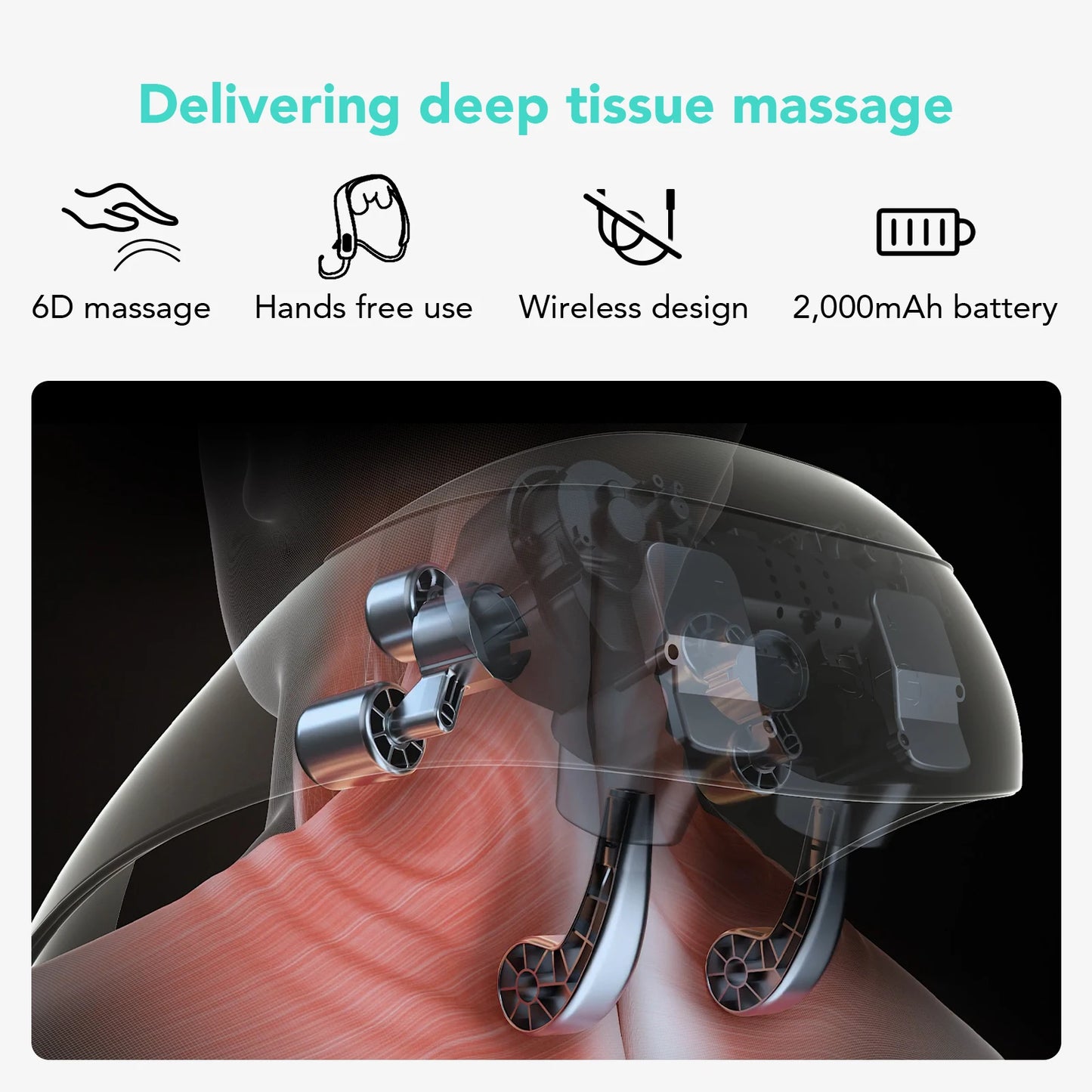 SKG H5 Neck and Shoulder Massage With Targeted Heat Therapy
