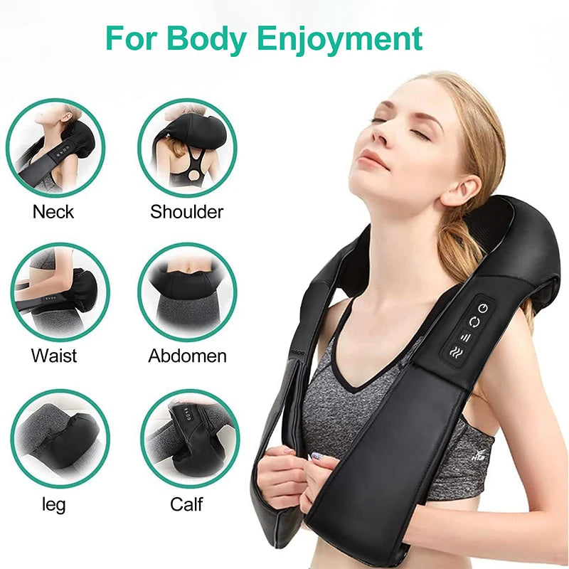 Medcursor Shiatsu Neck And Shoulder Massager With Heated Deep Kneading
