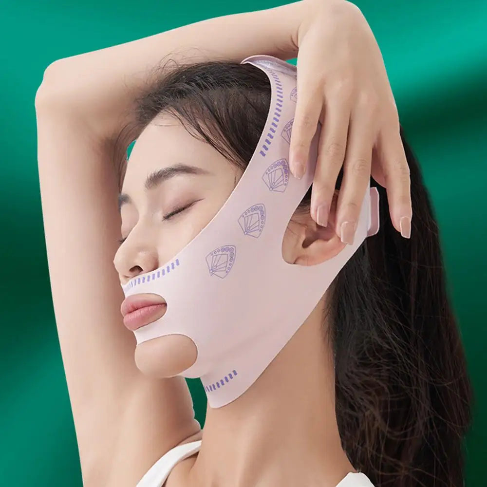 Reusable Adjustable Night Facial Wrap for Sleep Comfort and Contouring
