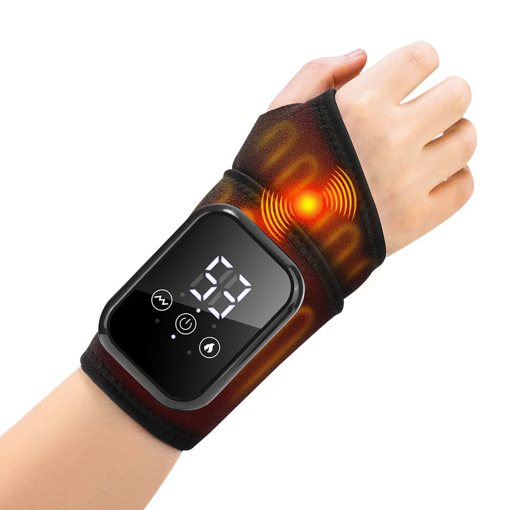 Hailicare Electric Heating Hand Wrist Guard Vibration Massage Wristband